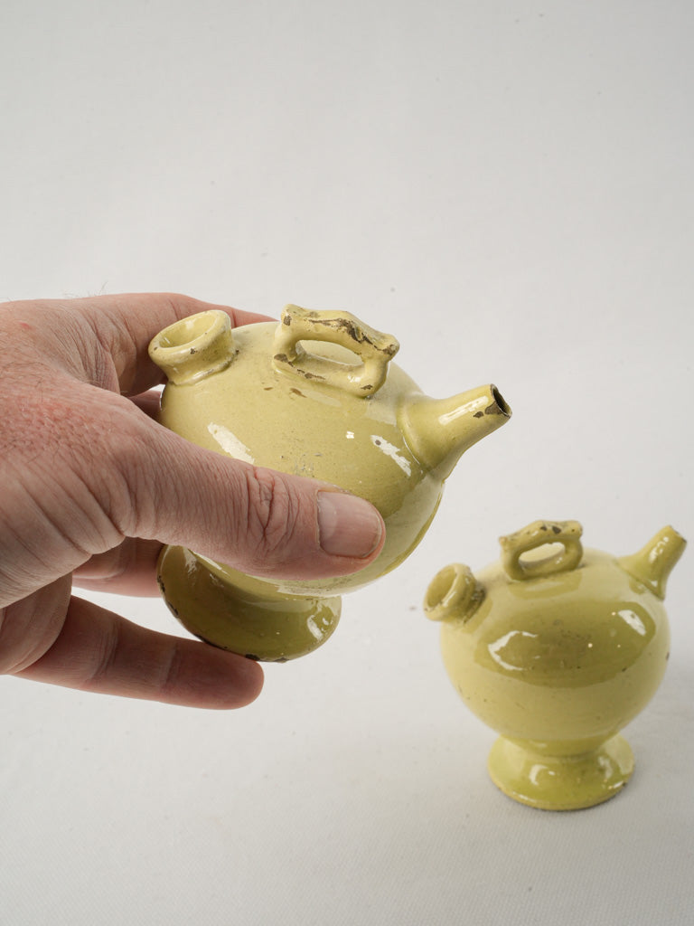 Bulbous handcrafted pottery forms