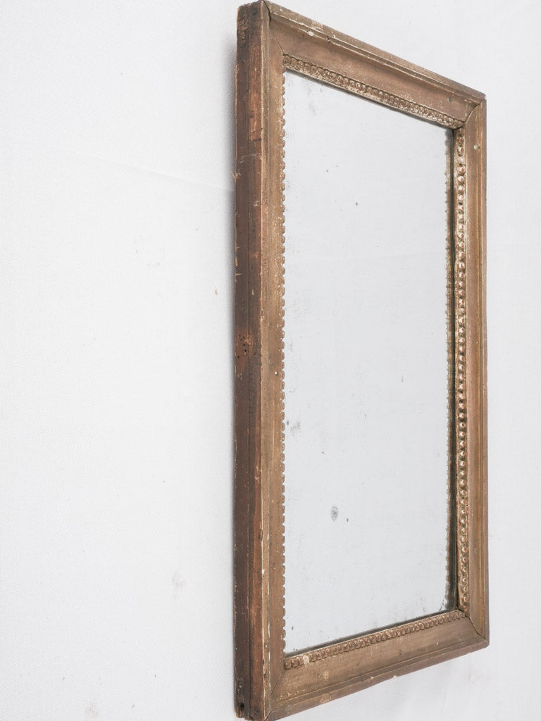 Traditional gold-finish antique bathroom mirror