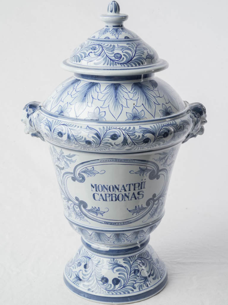 Elegant urn-shaped ceramic container