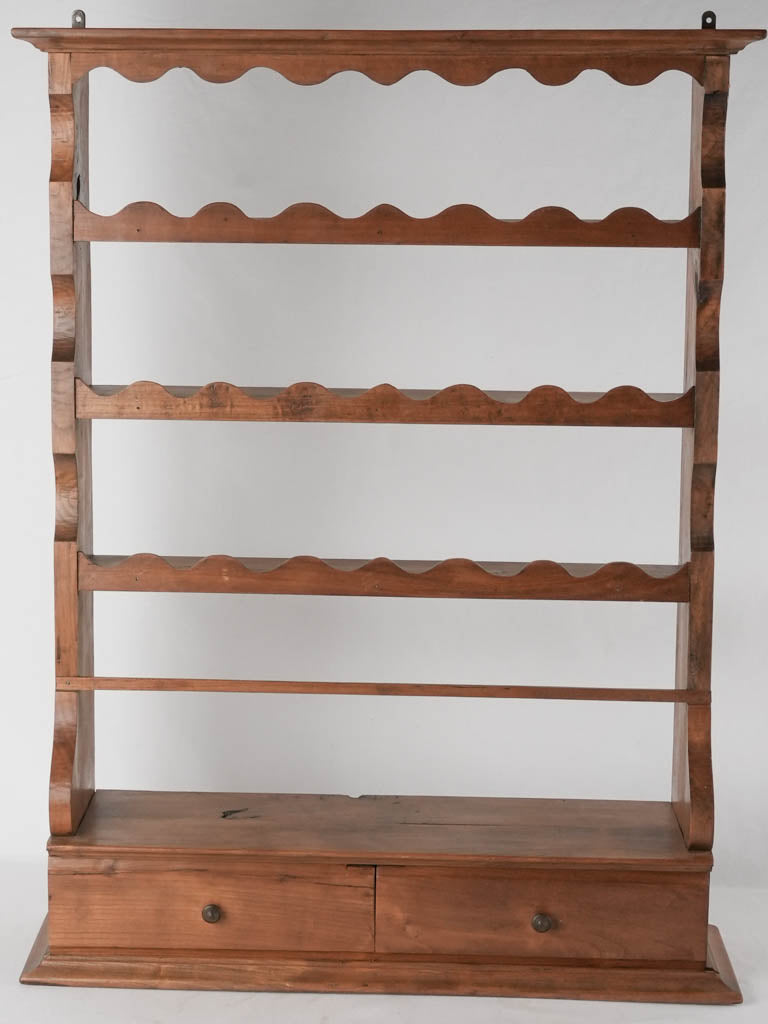 Antique sliding-drawers glassware dresser French