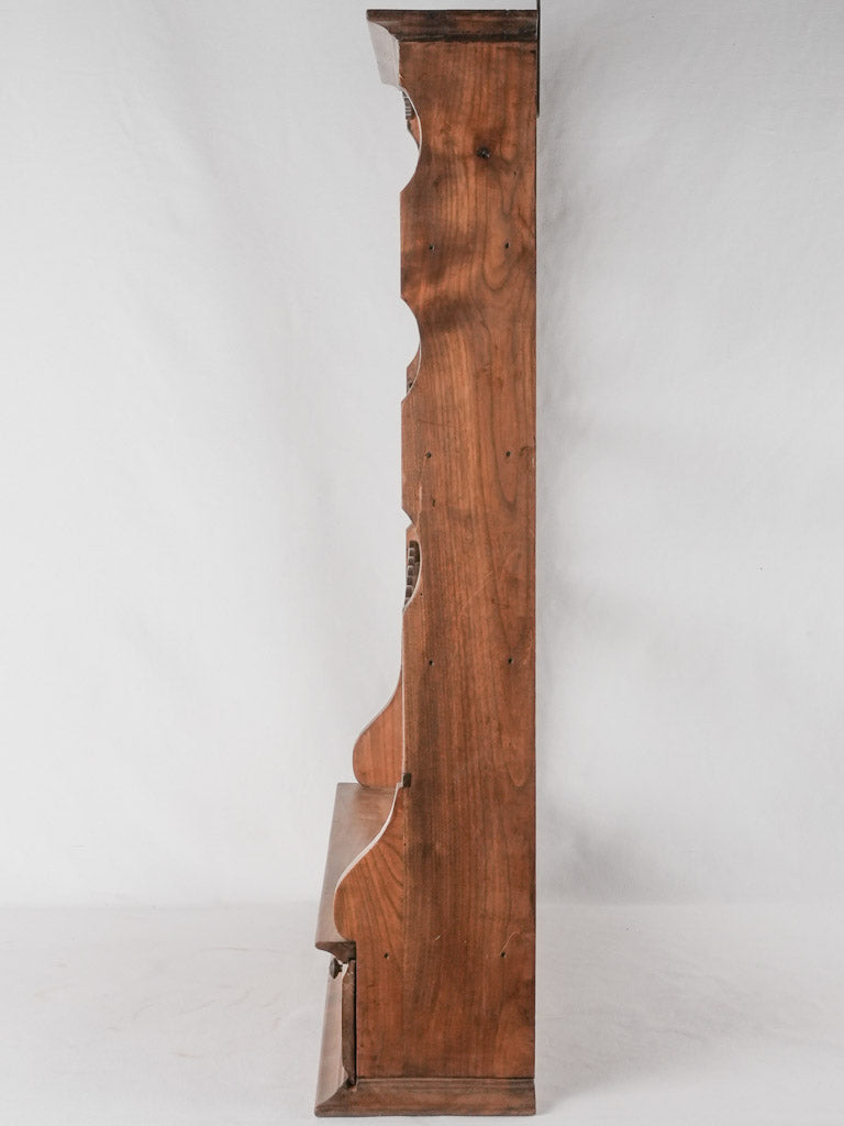 Classic pine wine glass storage