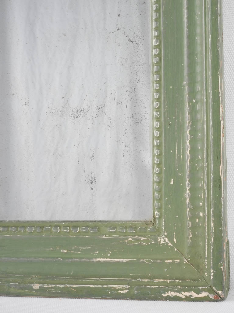 Elegant aged patina bedroom mirror