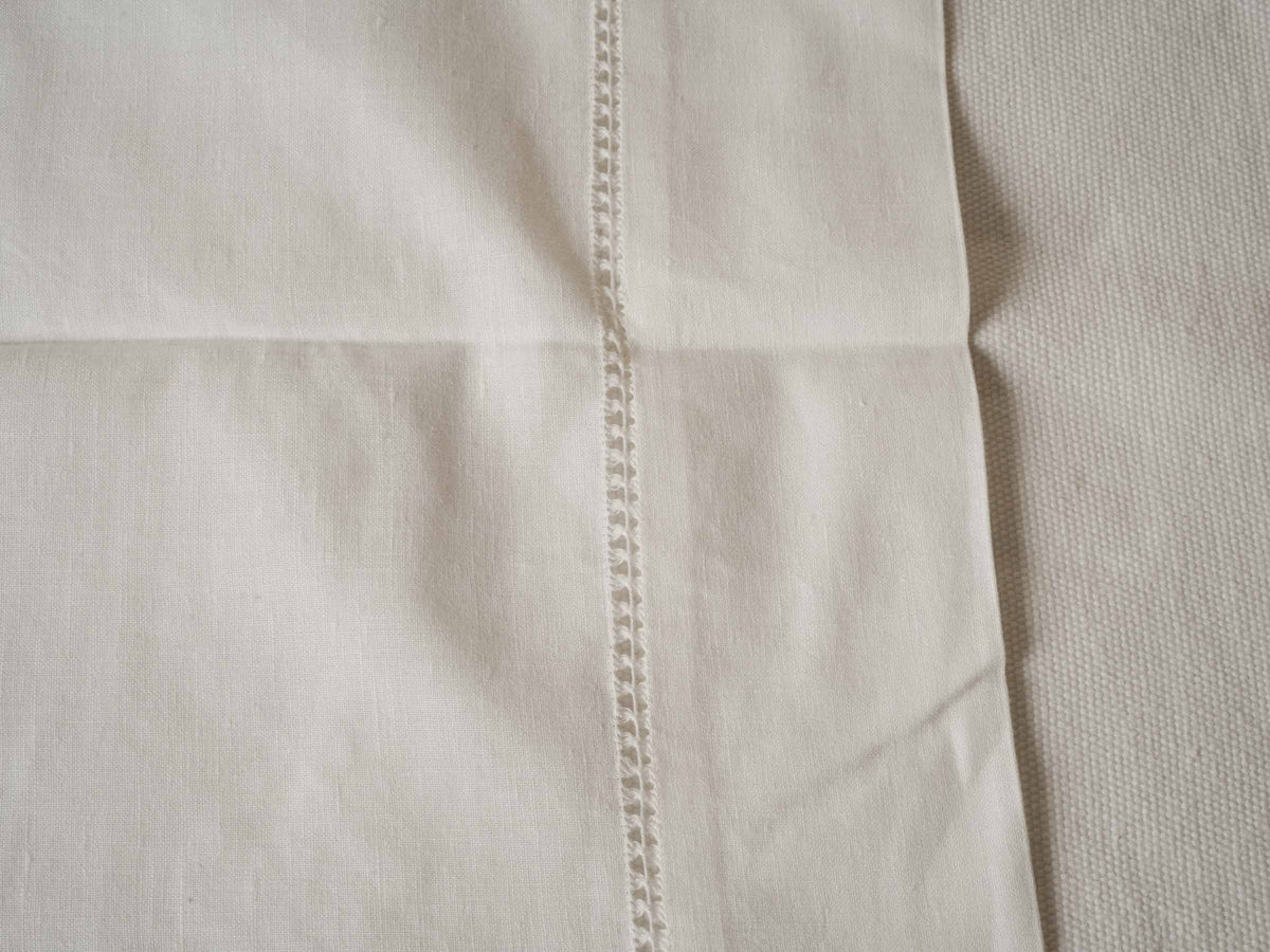 French Cotton Curtain with Hemstitching for Small Window 41¾" x 27¼"
