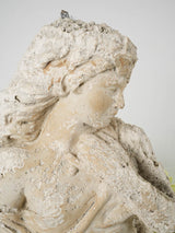 Aged reconstituted stone seaside statue