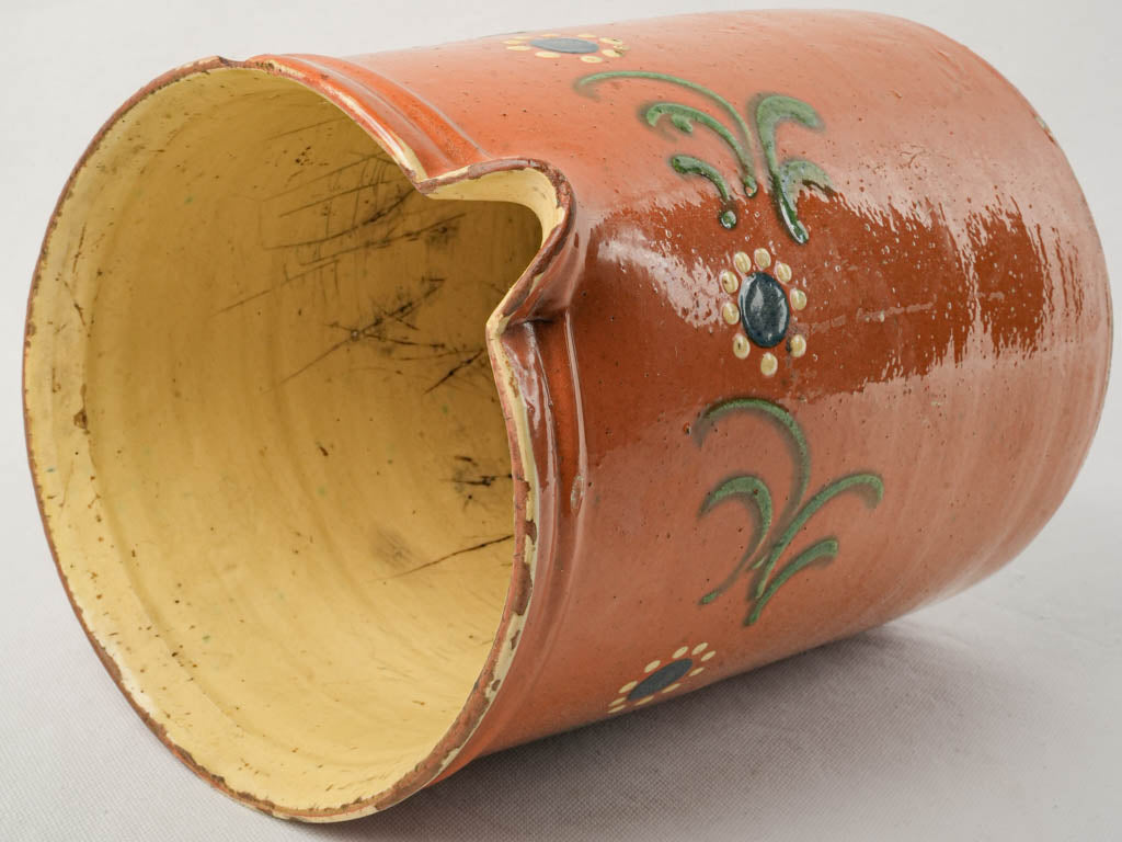 Ornamental rustic French vessel