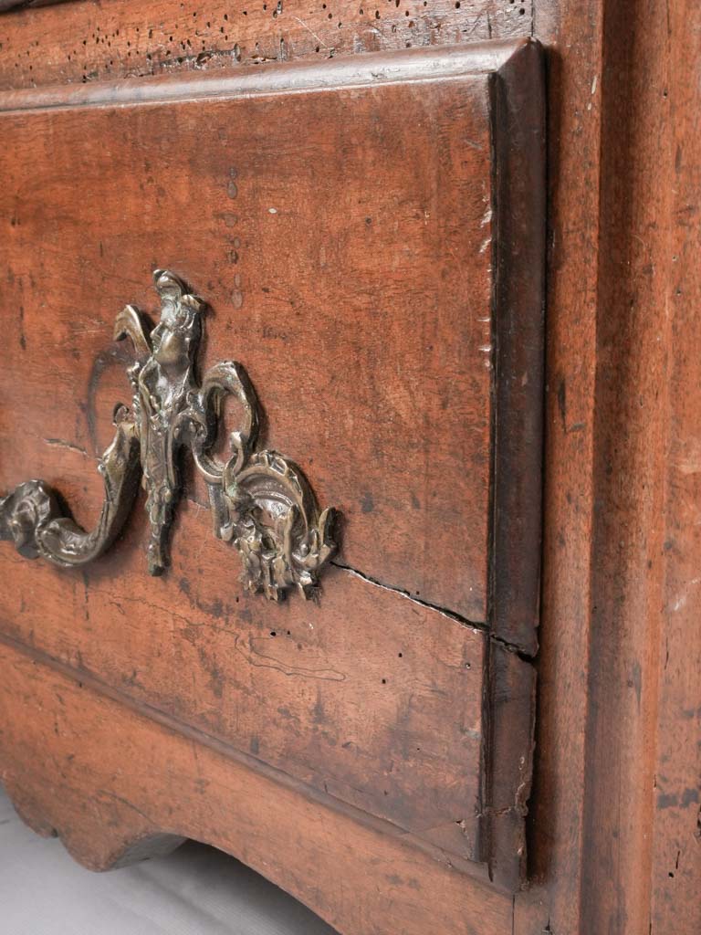 Bedroom walnut commode, mask keyhole