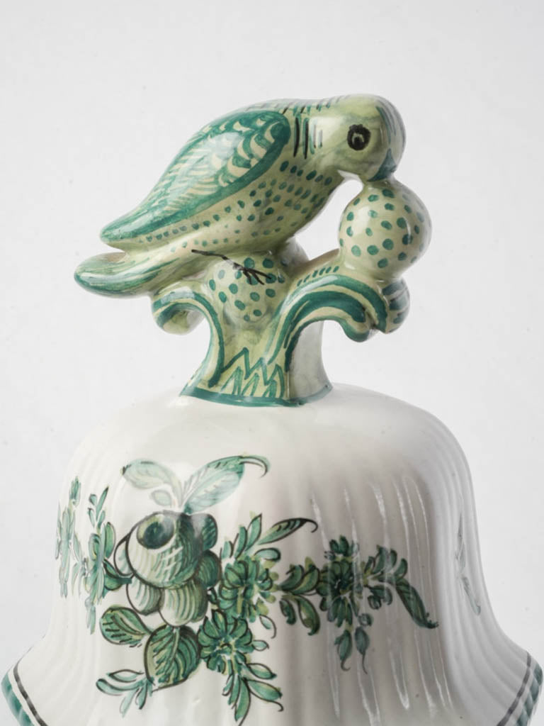 Classic ivory and green jar