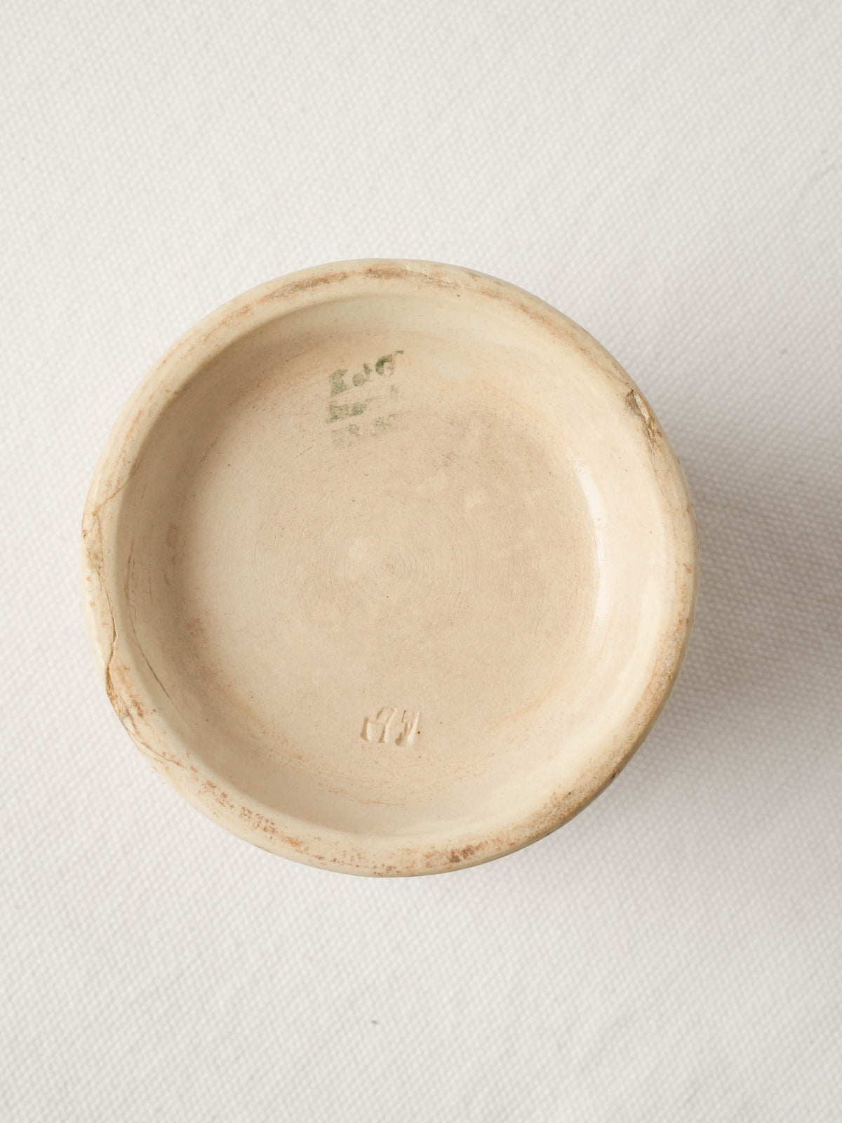 Antique French Faience Jam Pot - Felix Potin