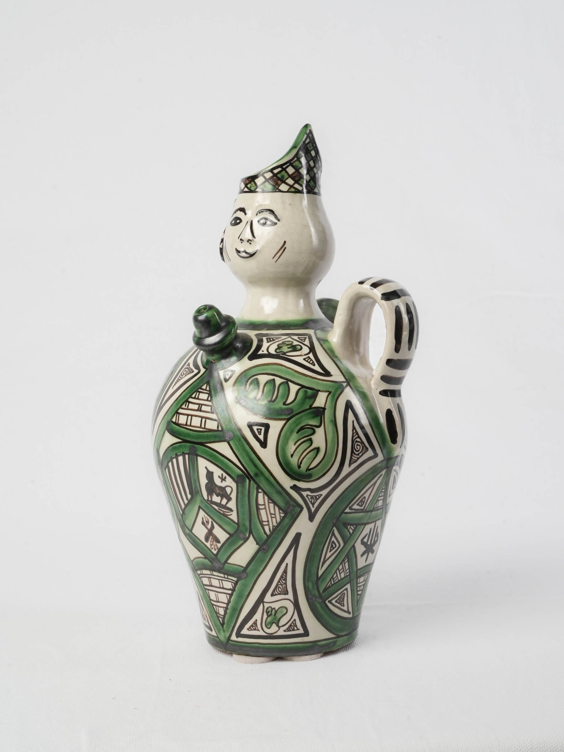 Vintage decorative ceramic vessel