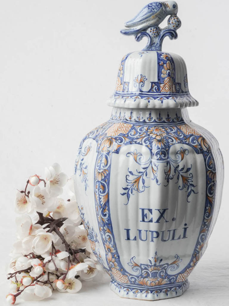 Antique mid-century lidded ginger jar