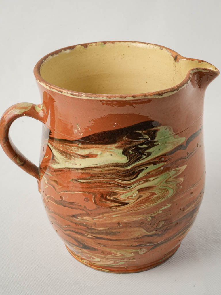 Earthy-tone ceramic piece