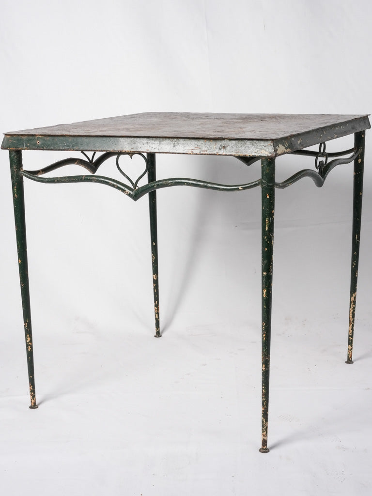 Vintage green French games table