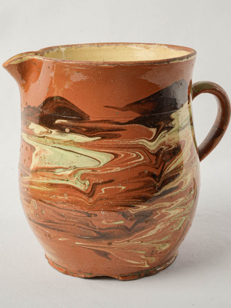 Rustic large terracotta jug