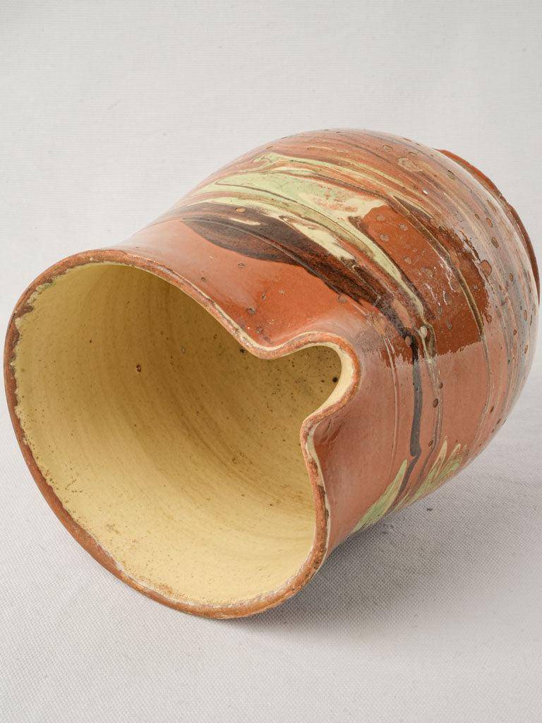 Elegant artisanal ceramic pitcher
