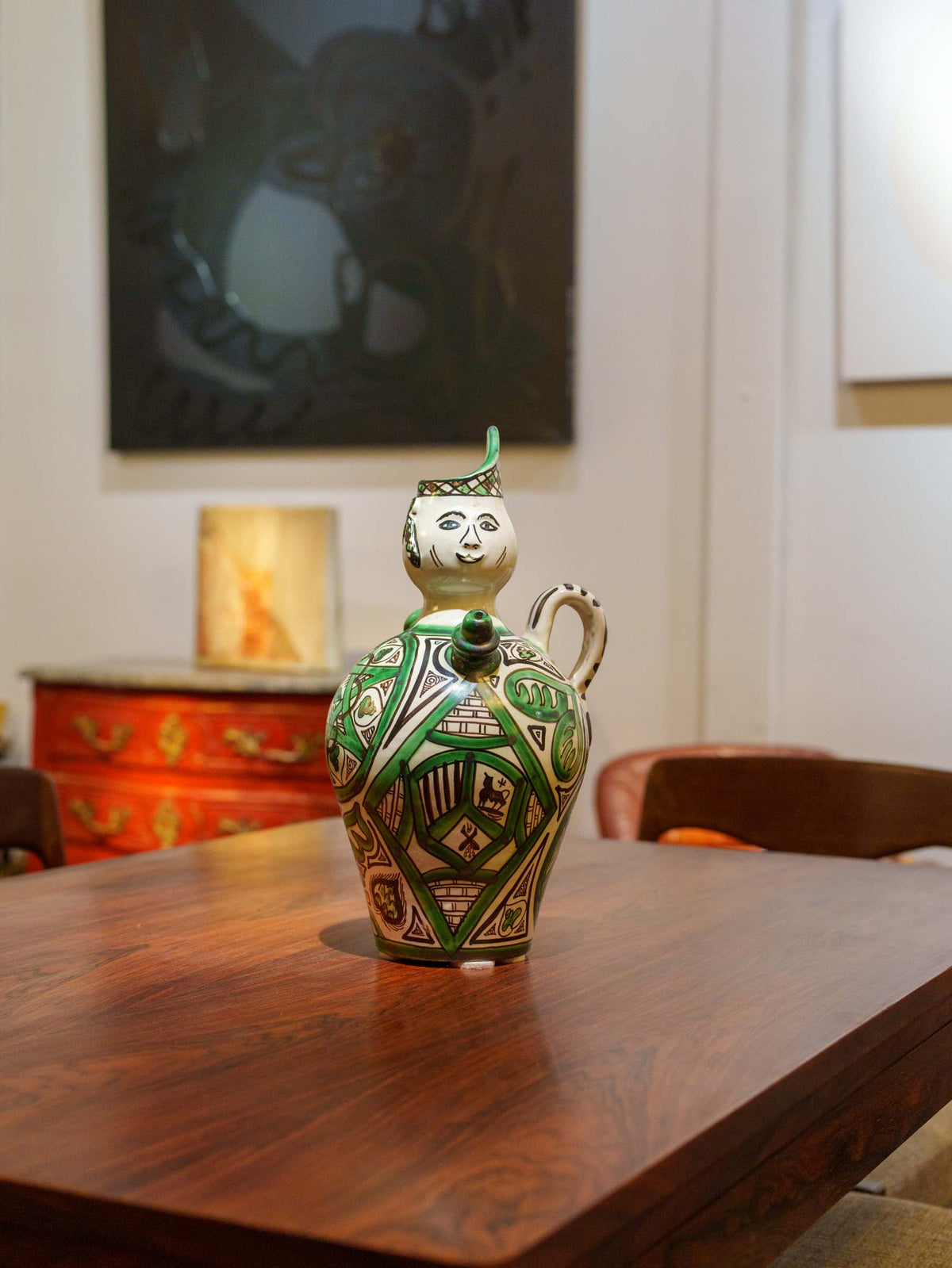 Historical Spanish ceramic figure