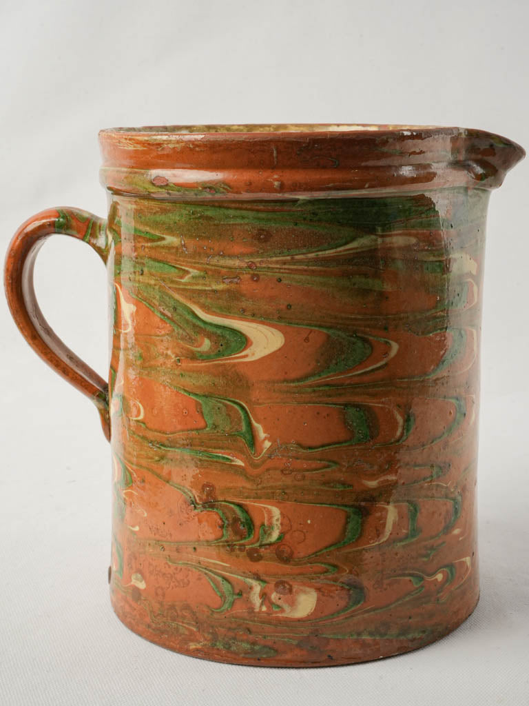 Earthy jaspe ware vase