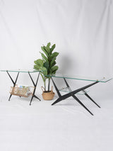 Sleek mid-century coffee table set