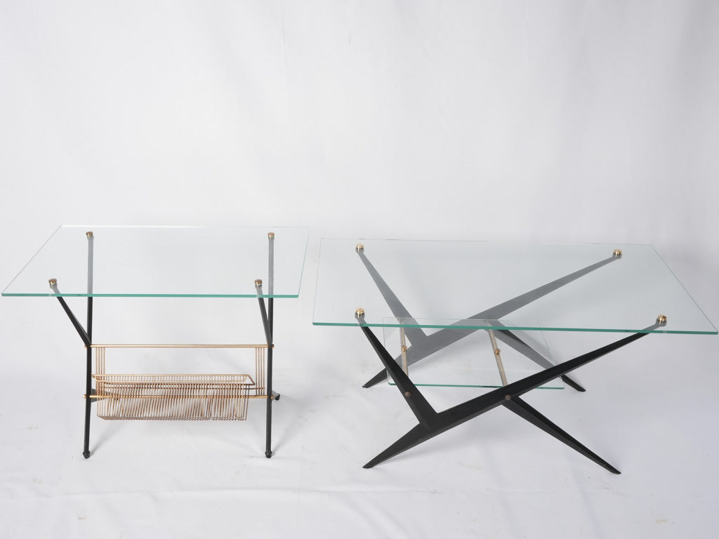 Chic mid-twentieth century table pair