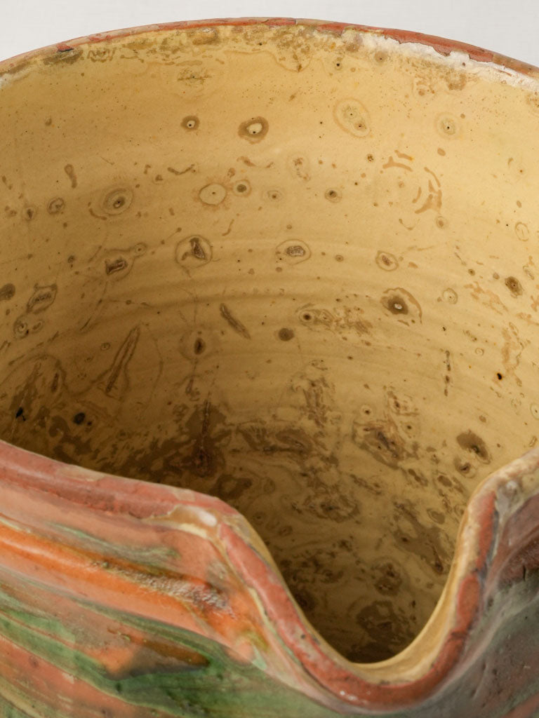 Unique jaspe glazed jug