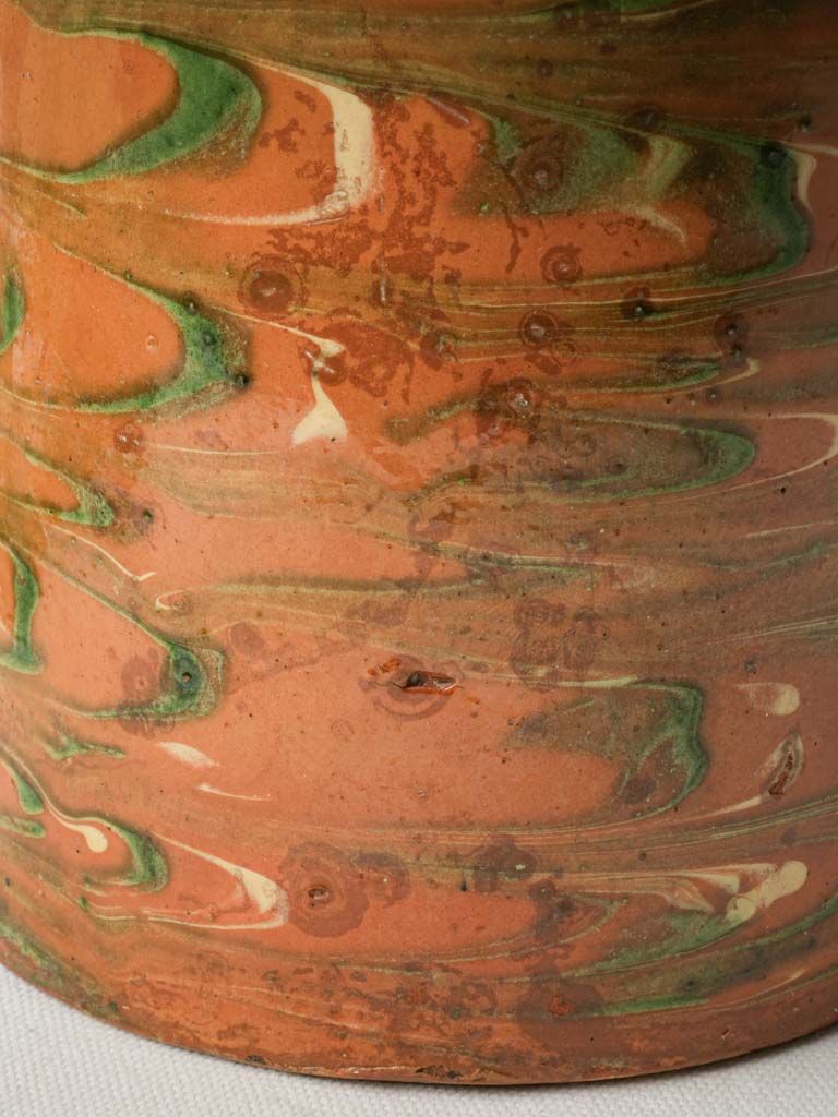 Decorative artisanal ceramic pitcher