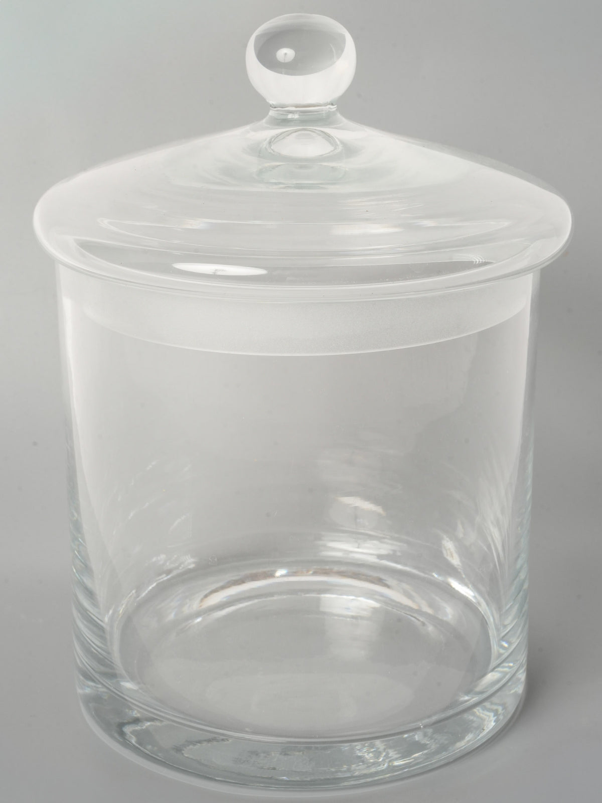 Antique French Glass Candy Jar dated 1934 - 9"
