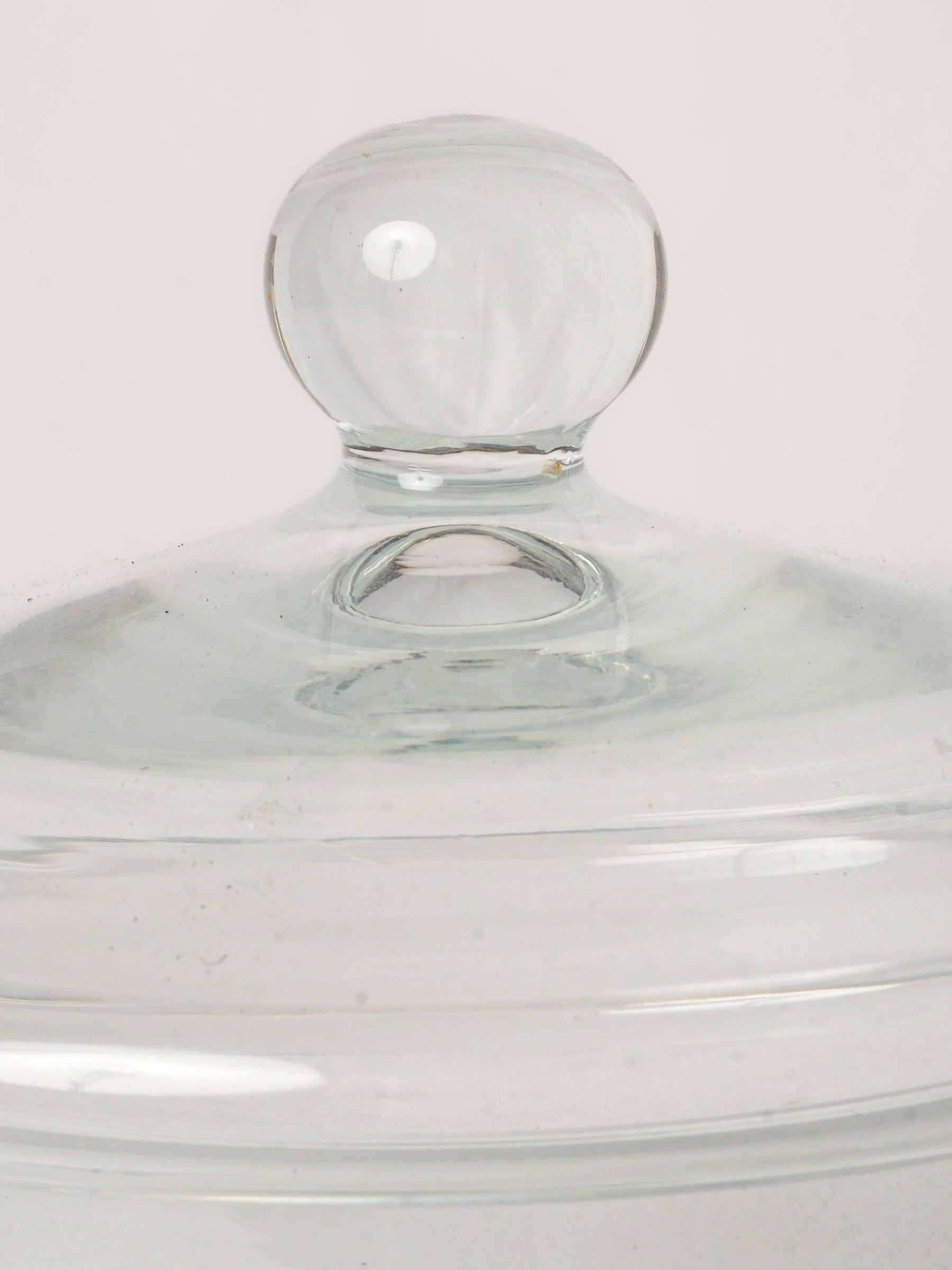 Antique French Glass Candy Jar dated 1934 - 9"