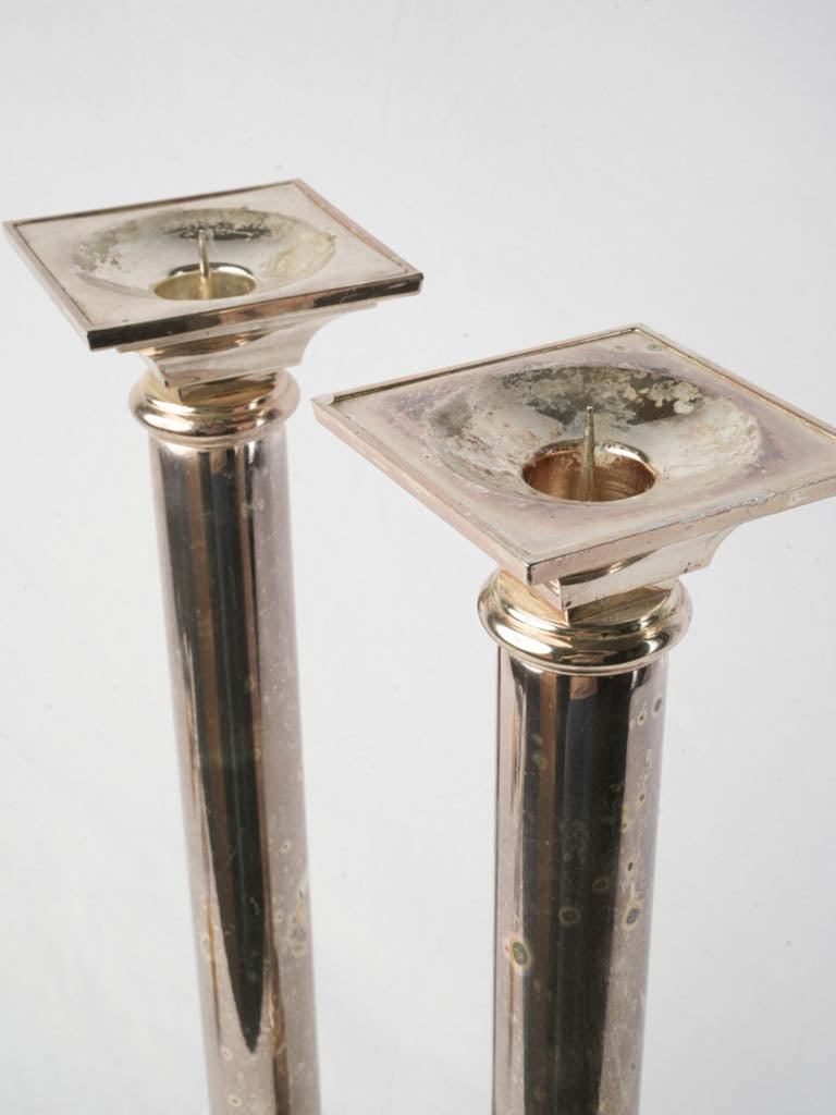Classic 1970s liturgical candle stand
