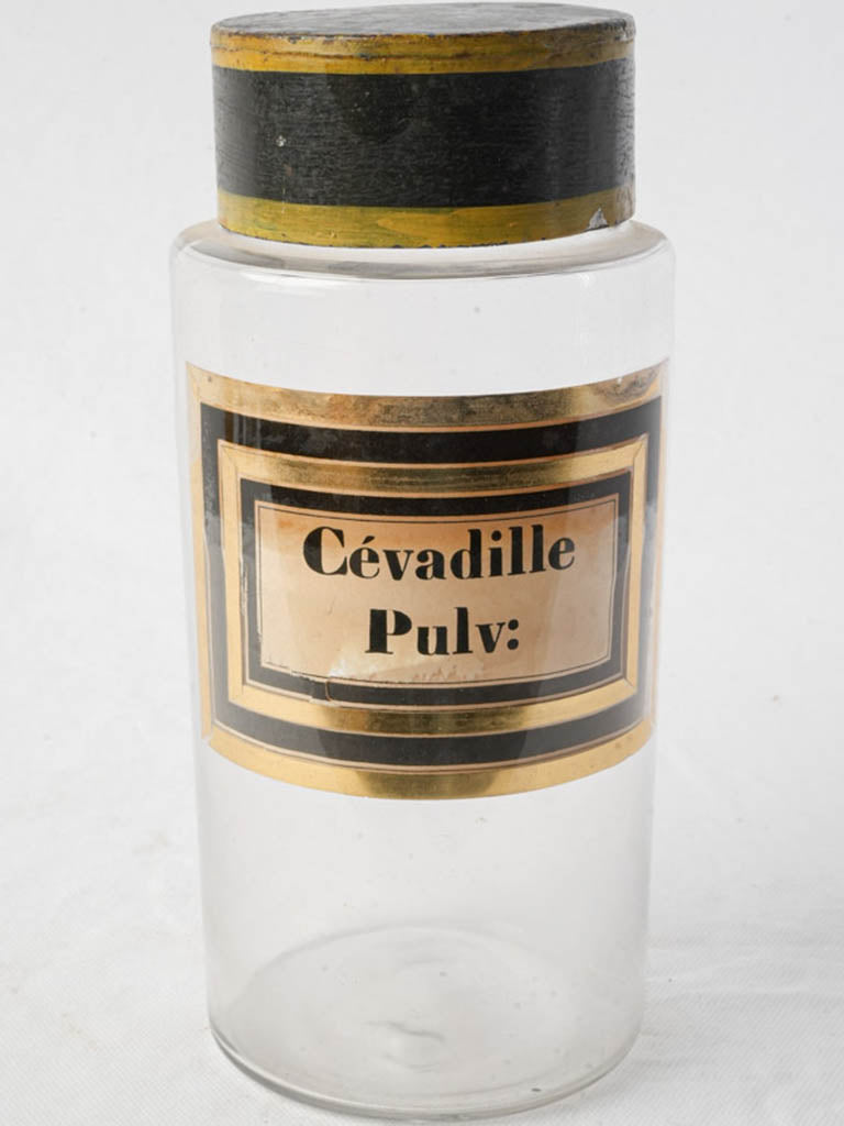 Antique elegant pharmacy jar