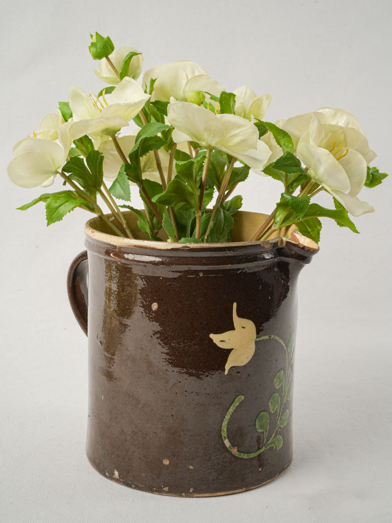 Rustic vintage terracotta pitcher