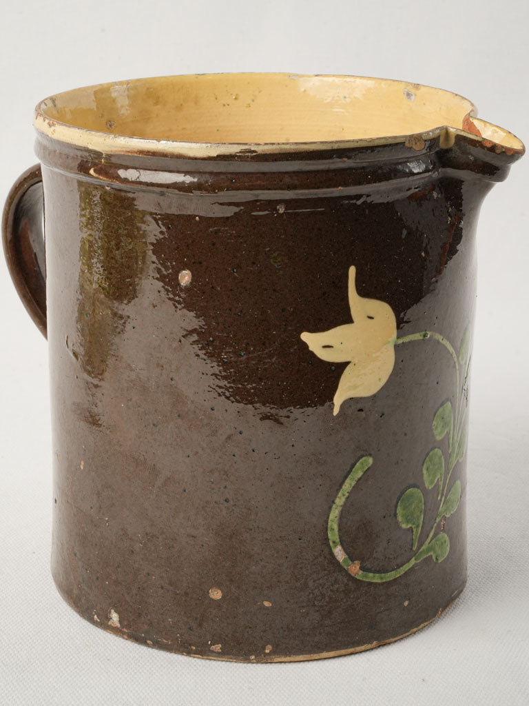Antique Savoyard flowered jug