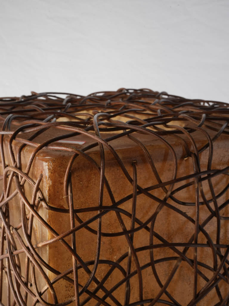 Timeworn patina sculptural lamp