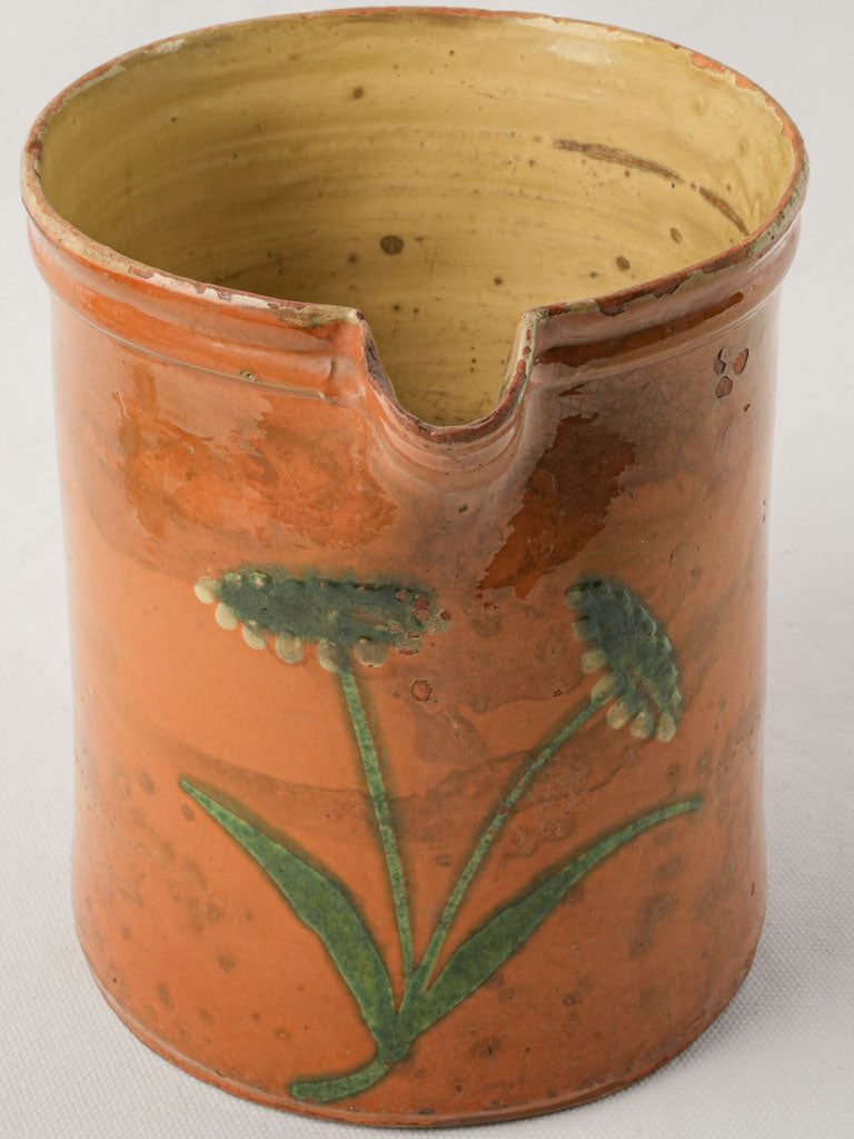 Glossy finish red-brown carafe