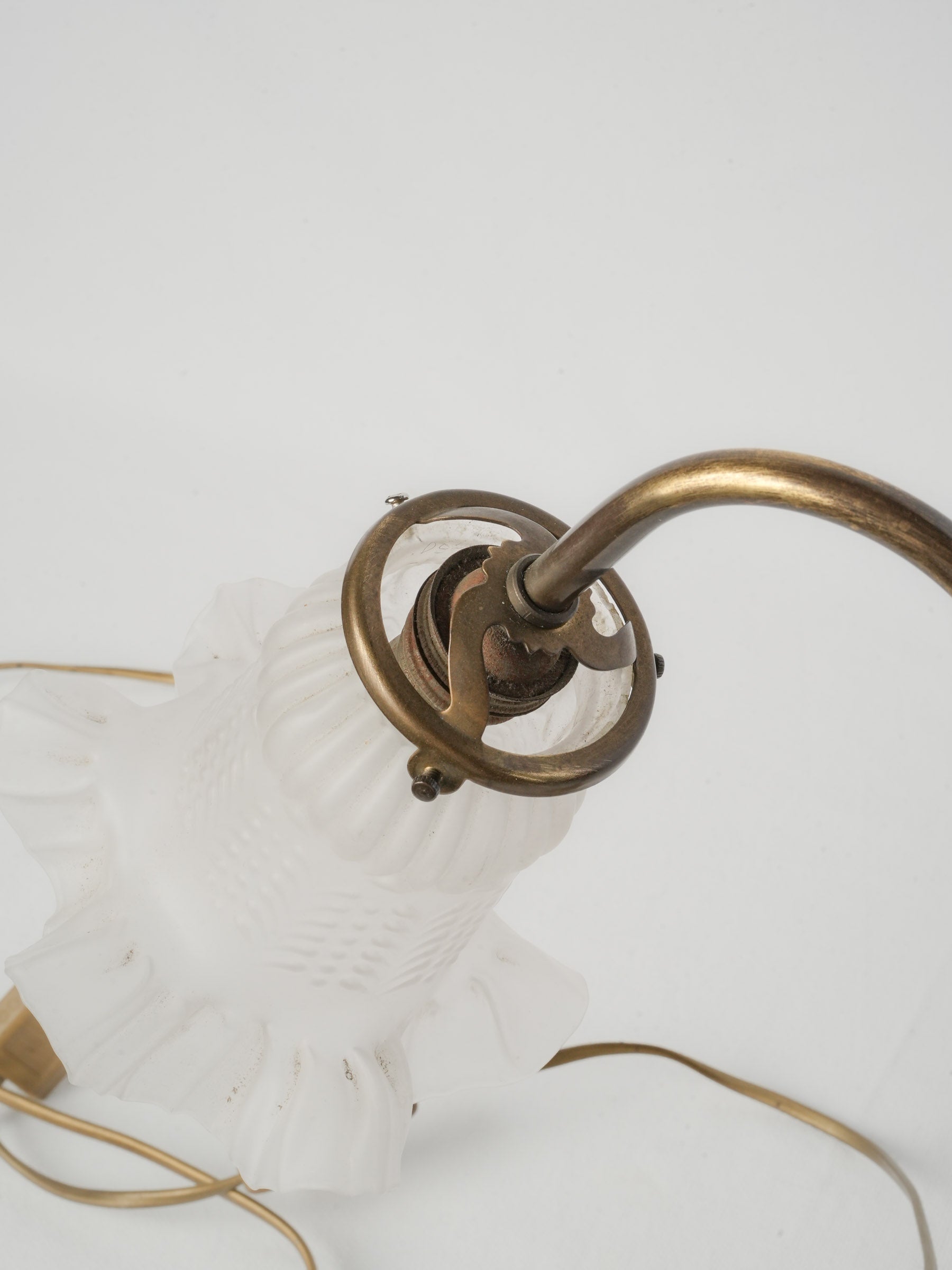 Poetic antique brass desk lamp