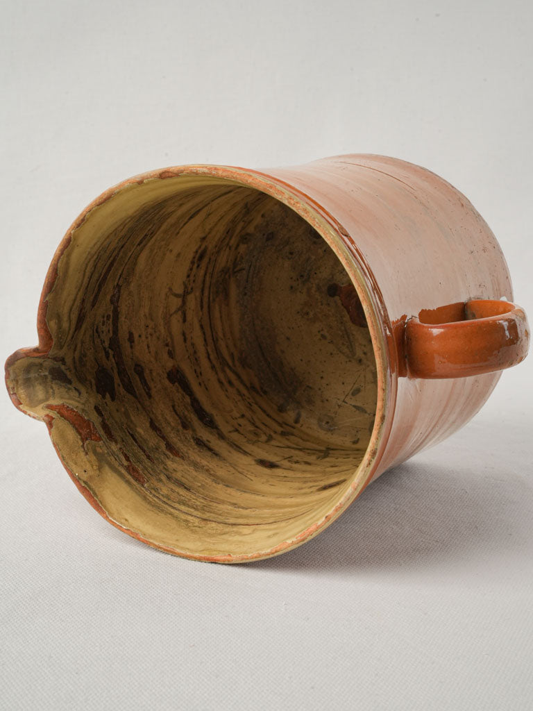 Charming red-brown ceramic carafe