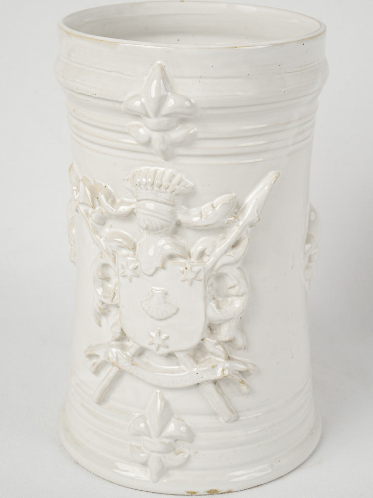 Vintage French ceramic column vase