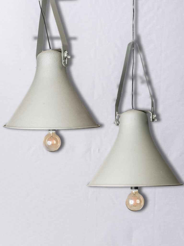 Vintage industrial aluminum pendant lights