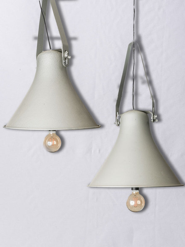 Vintage industrial aluminum pendant lights