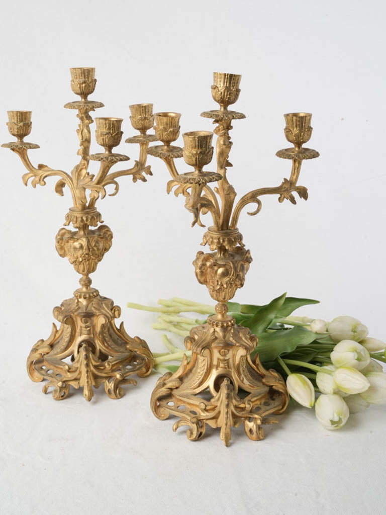 Authentic Rococo Revival bronze décor