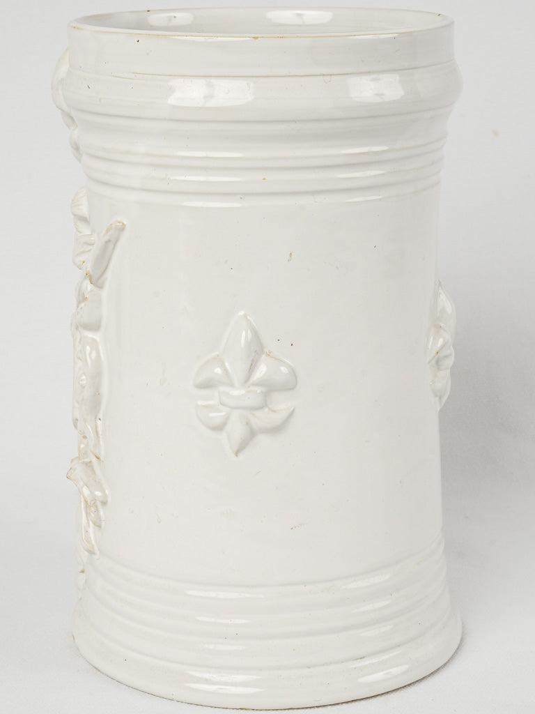 Distinguished historical ceramic vase with coat of arms