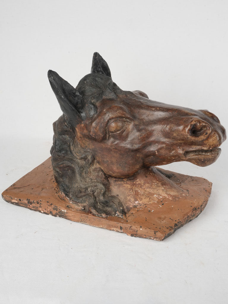 Noble expression equestrian terracotta art
