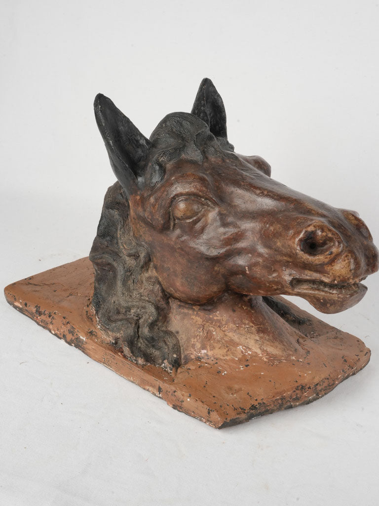 Unique handcrafted horse head sculpture
