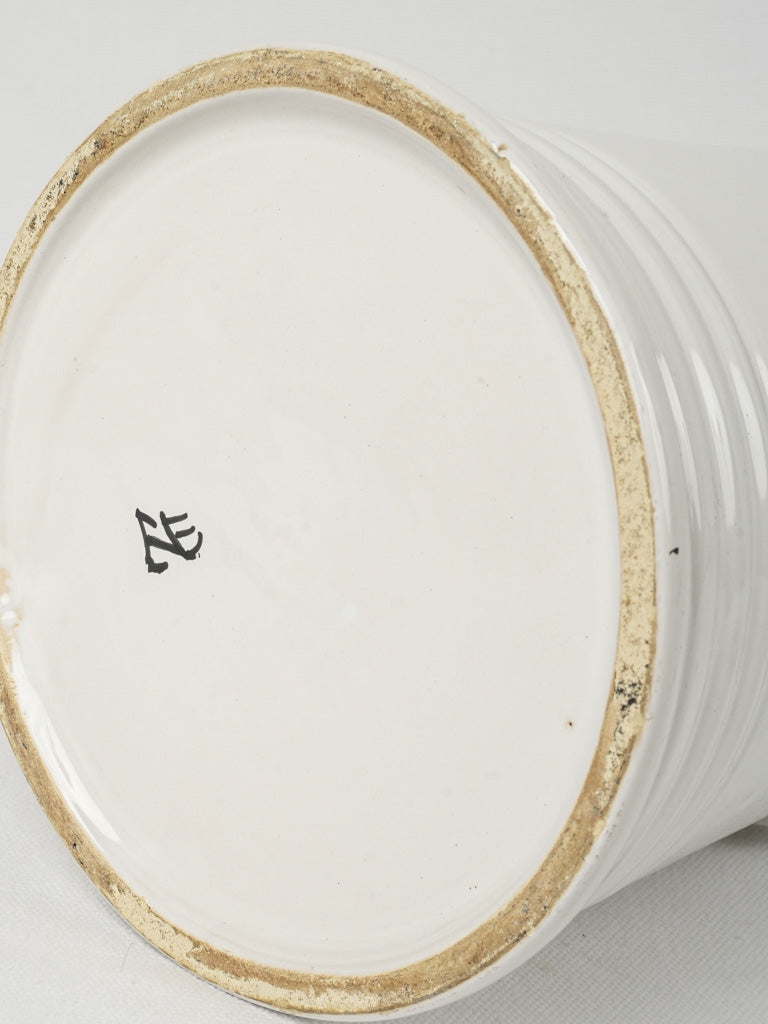 Exquisite white glazed ceramic vase