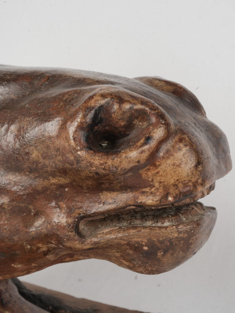 Detailed crafted terracotta horse decor