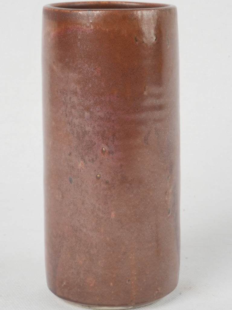 Petite ochre ceramic vase from France