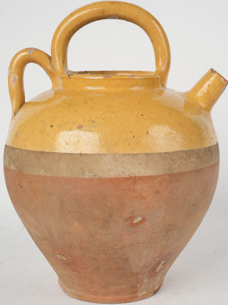 Semi-glazed ceramic water jug