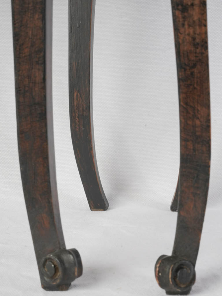 Ornate metal pulls on nightstands