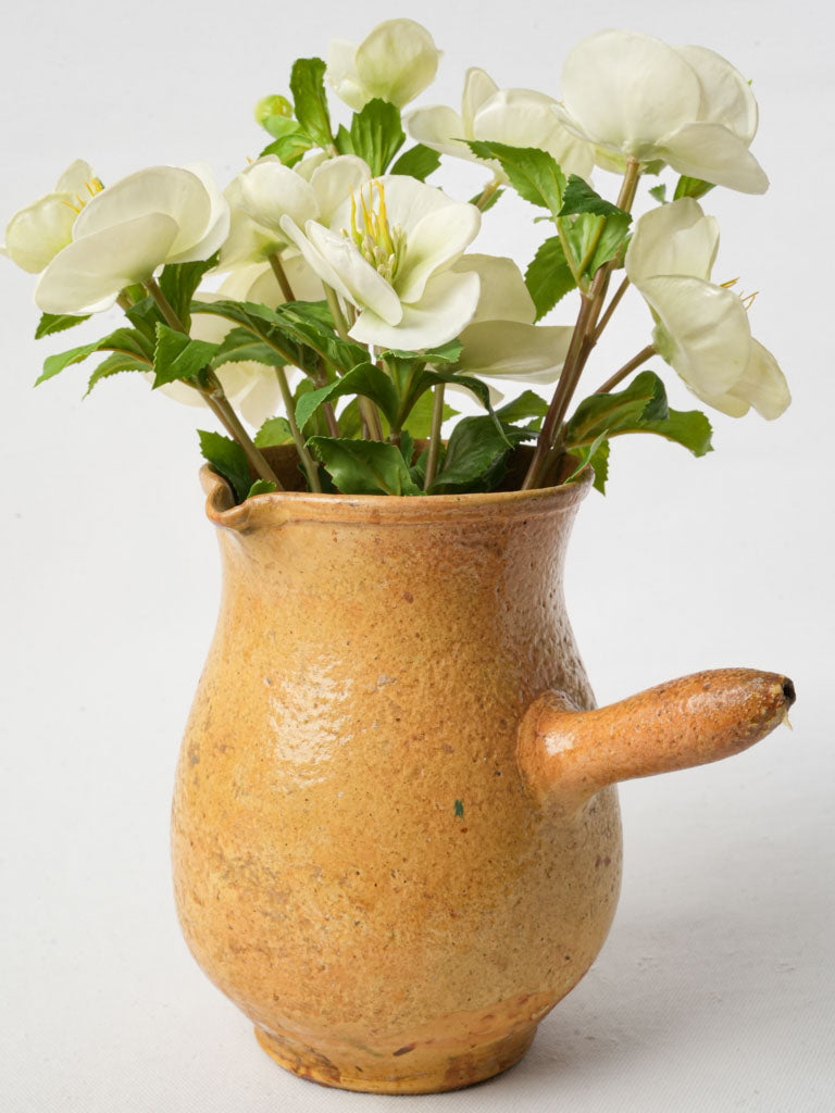 Mid-century rustic terracotta jug