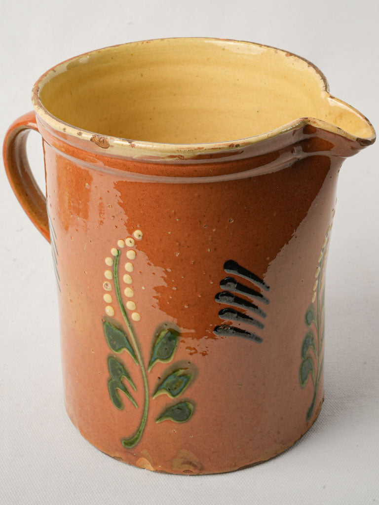 Artisanal geometric-patterned jug