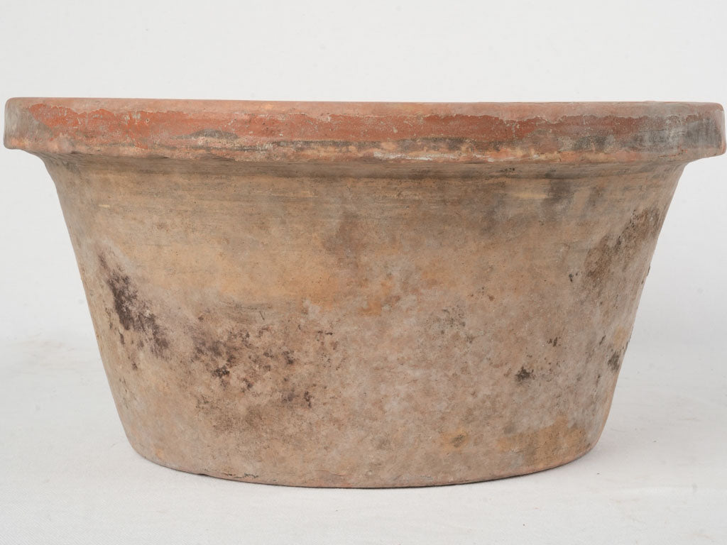 Vintage ocher-glazed Provençal bowl