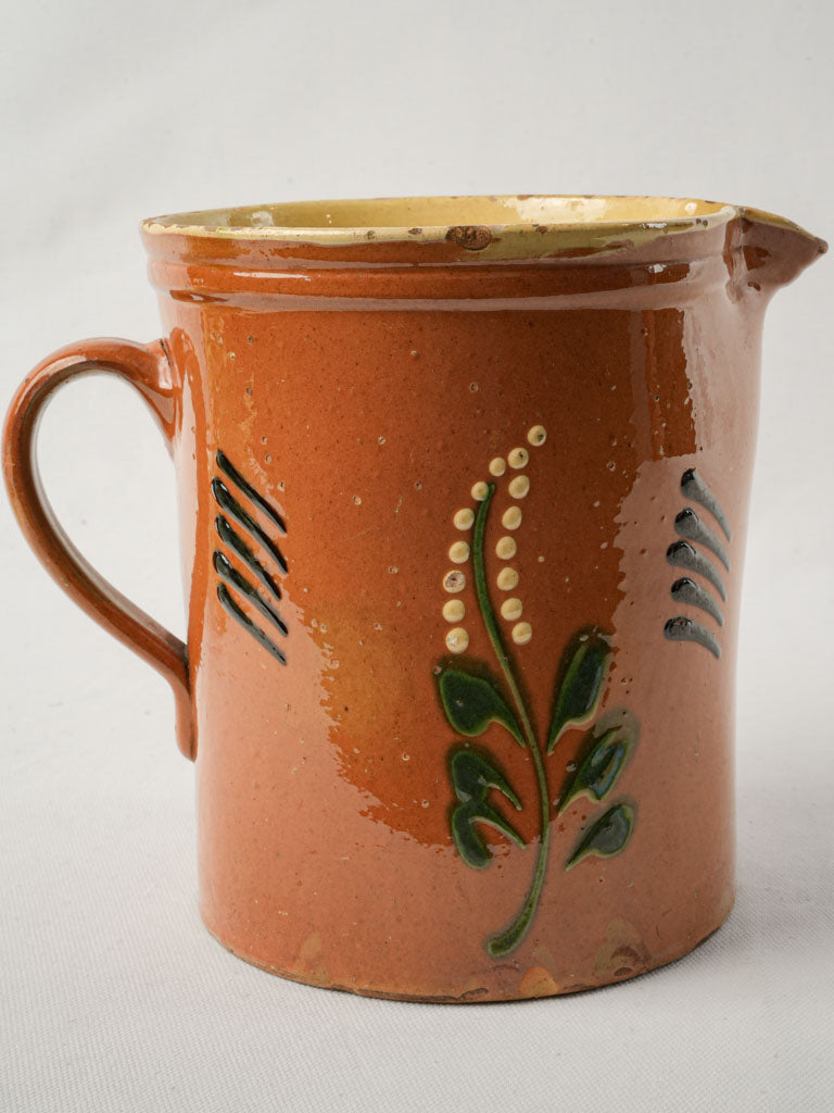 Traditional yellow-glazed jug